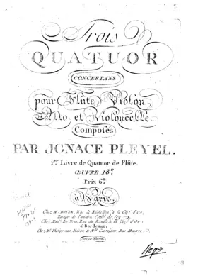 3 Quartets for Flute and Strings