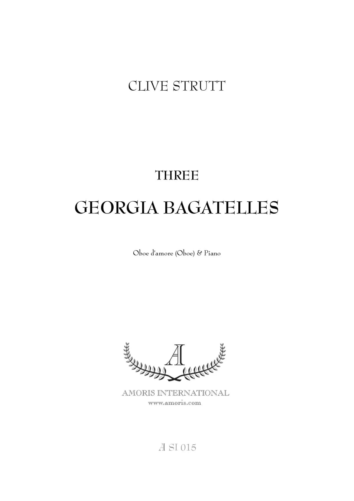 Three Georgia Bagatelles - Page 1