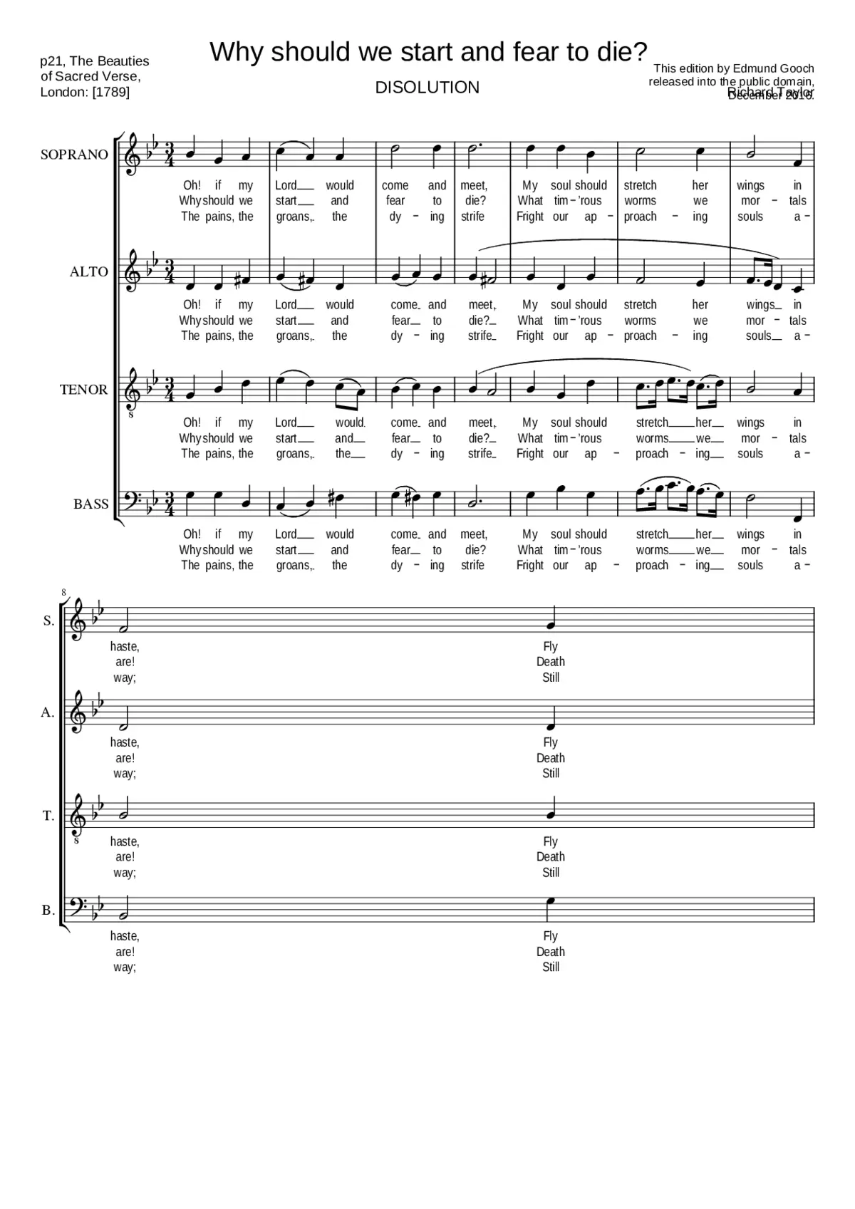 Why should we start and fear to die - Page 1