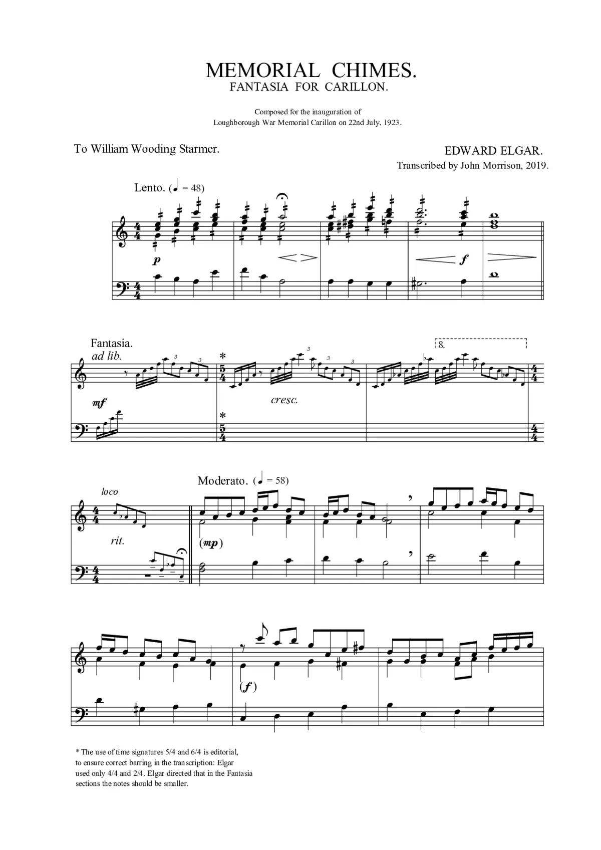 Memorial Chimes - Page 1