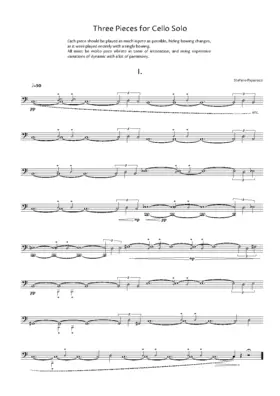 Three Pieces for Cello Solo