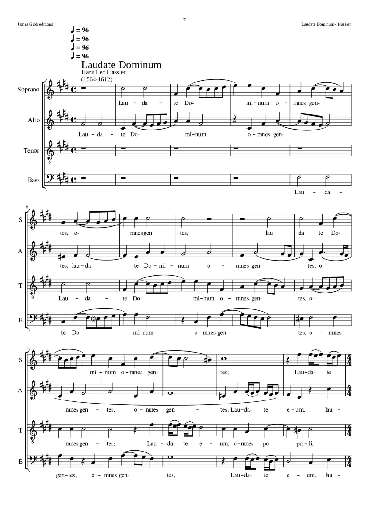 Laudate Dominum - Page 1