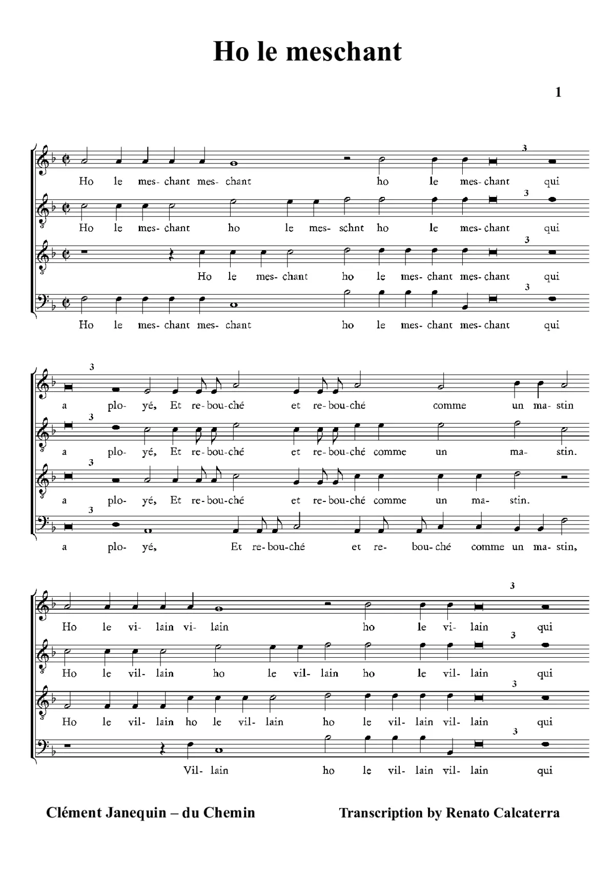 Ho le meschant - Page 1