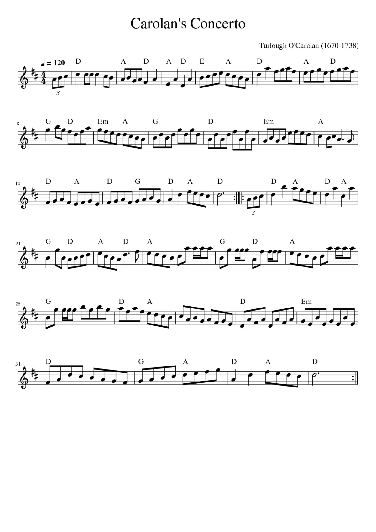Carolan's Concerto - Page 1