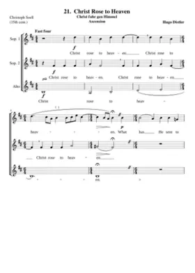 Christ fuhr gen Himmel