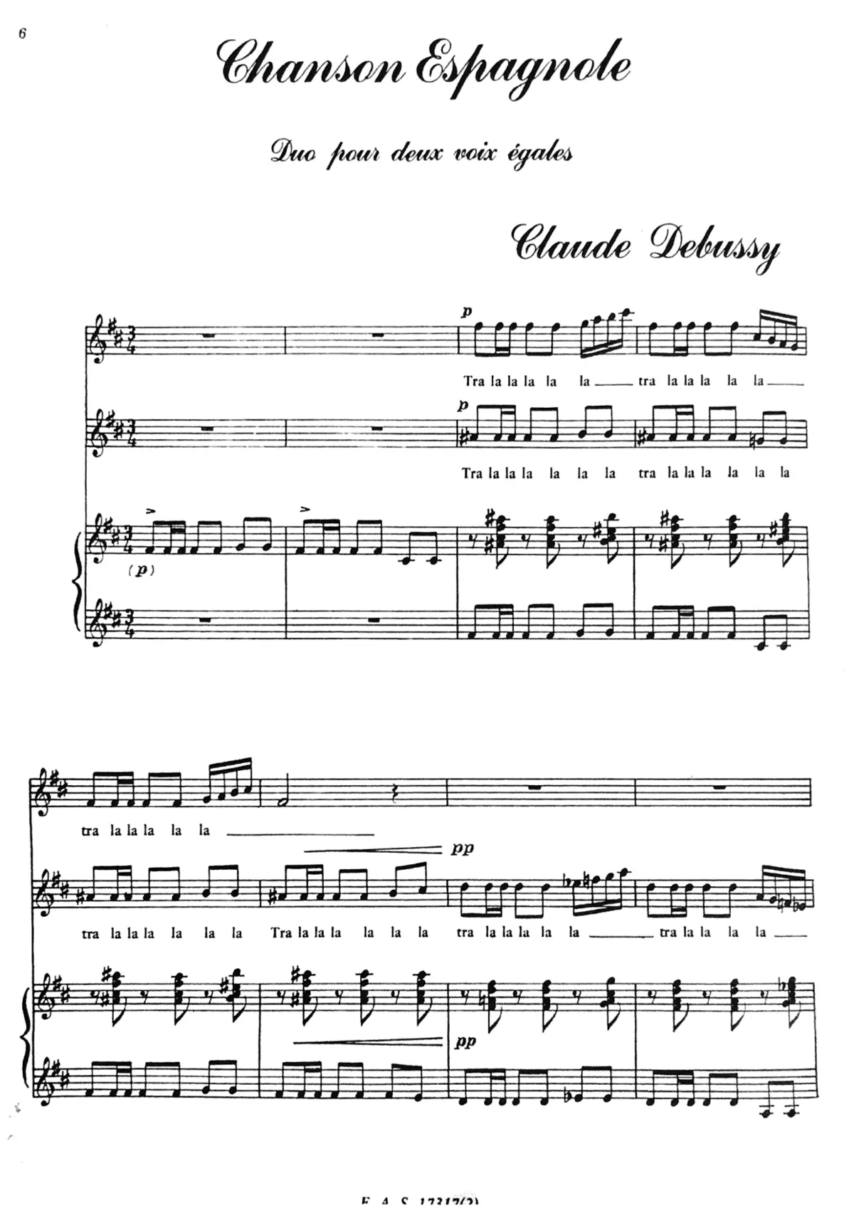 Chanson espagnole - Page 1