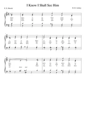 Sometimes to my heart comes a vision of joy (Ackley)