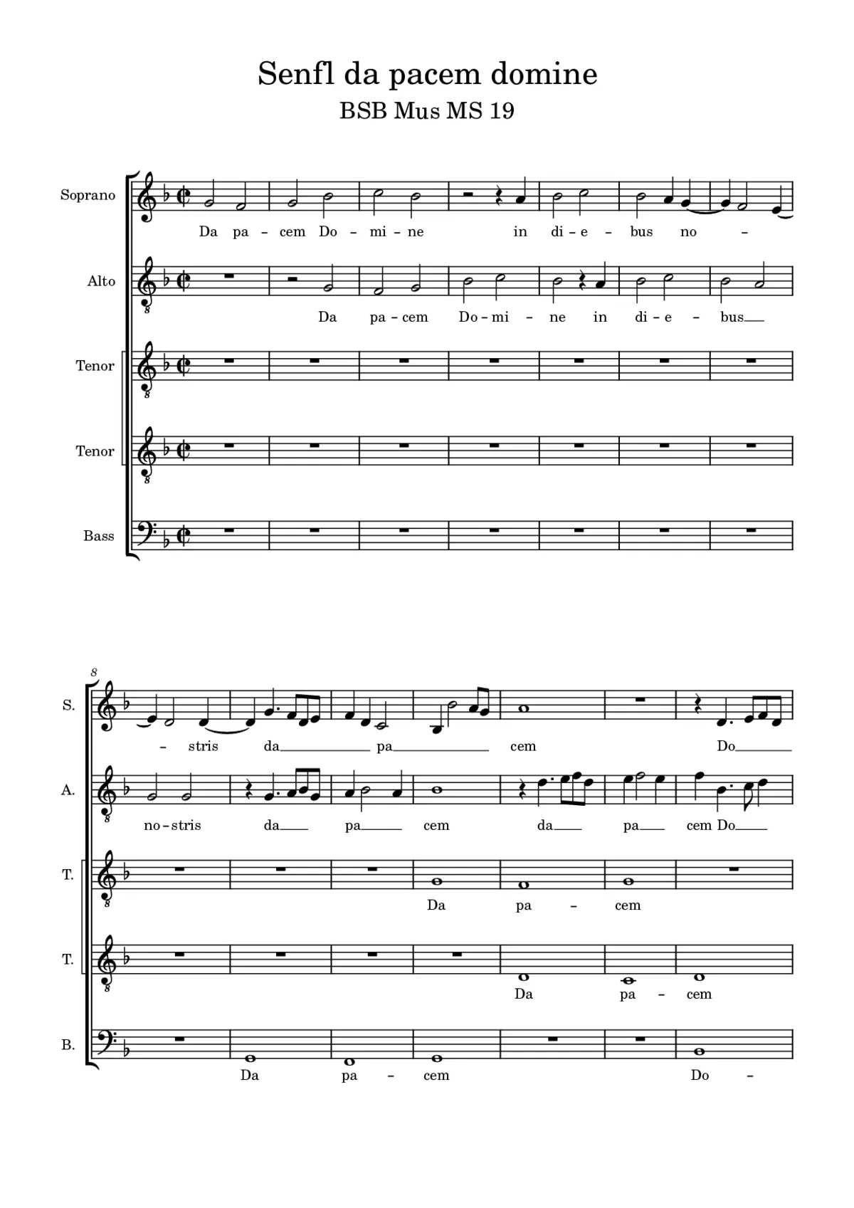 Da pacem, Domine - Page 1