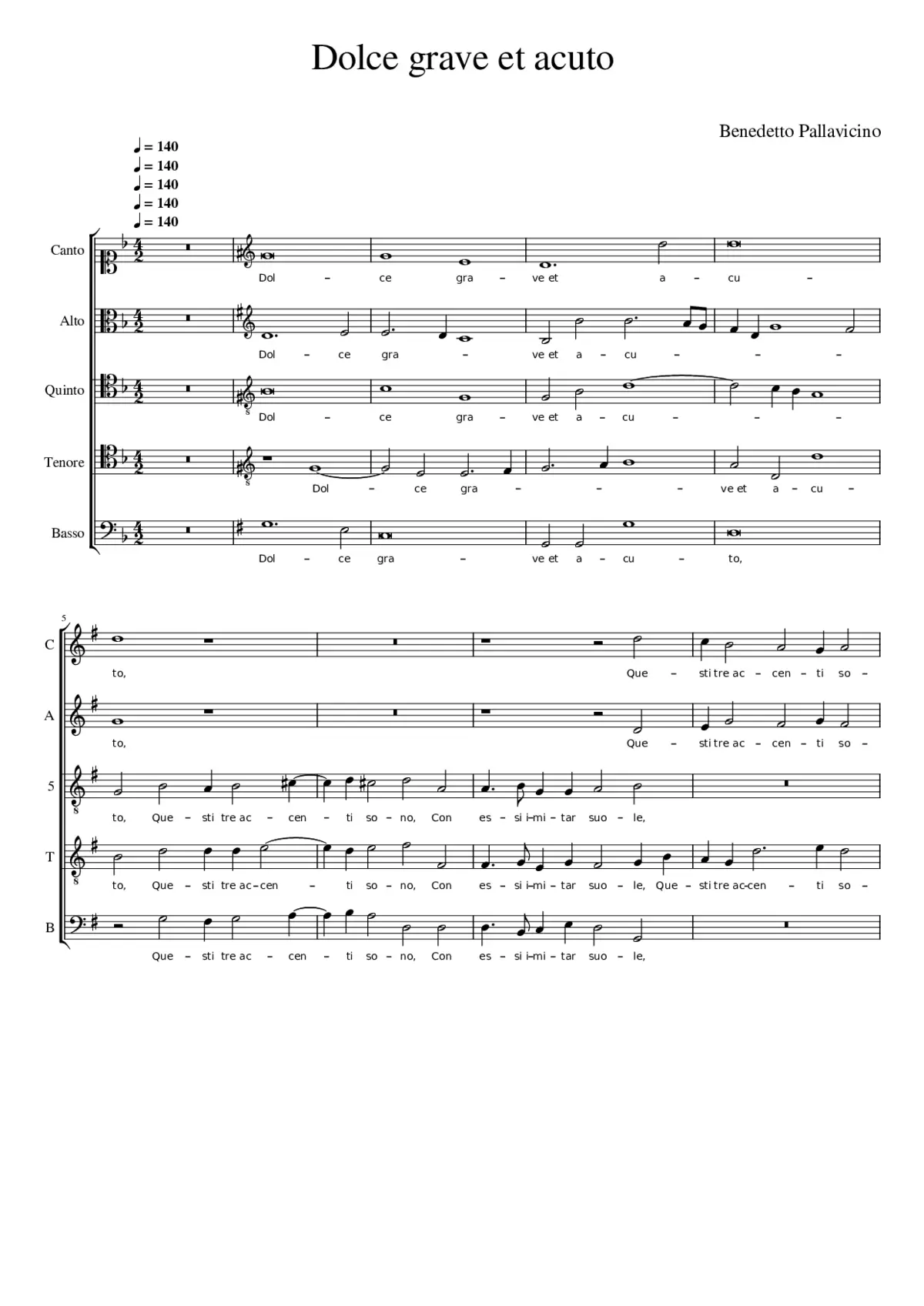Dolce grave et acuto - Page 1