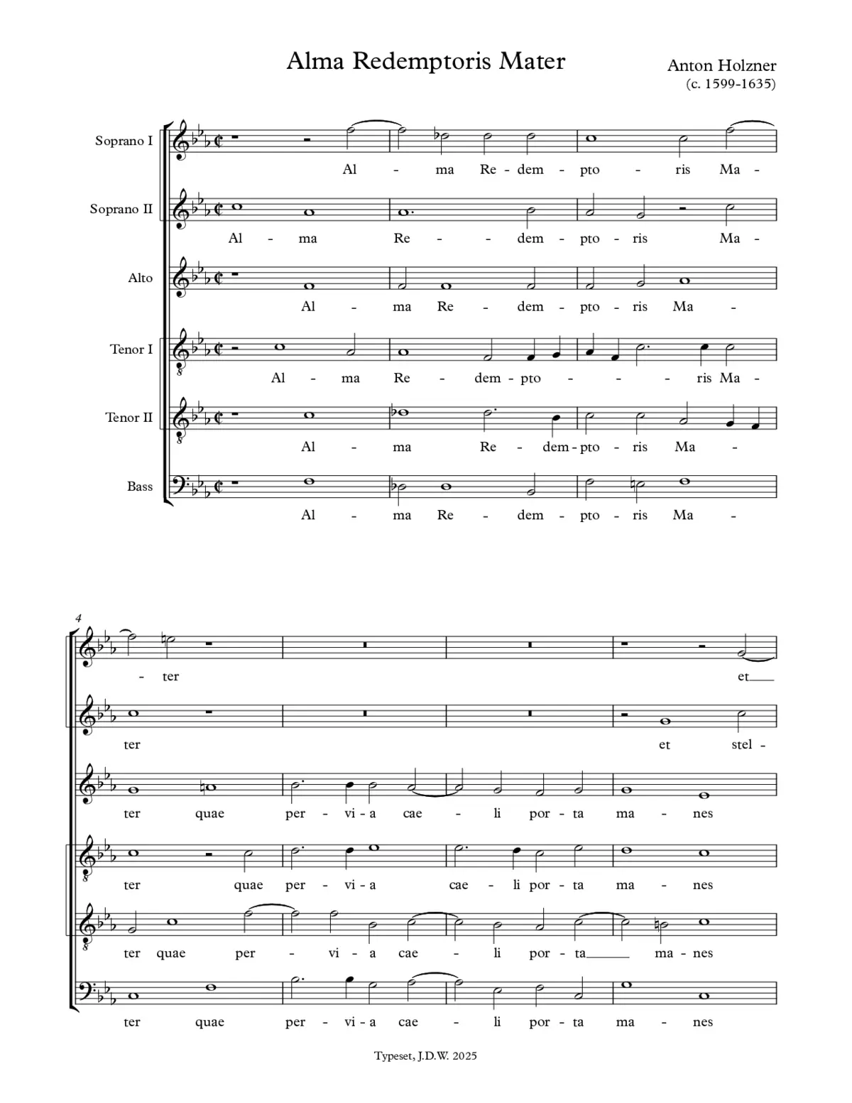 Alma Redemptoris Mater - Page 1
