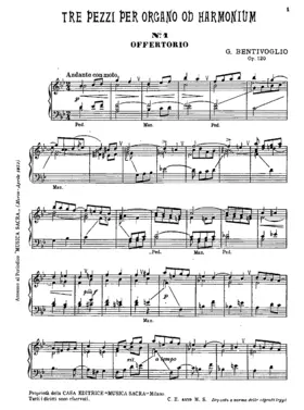 3 pezzi per organo od harmonium