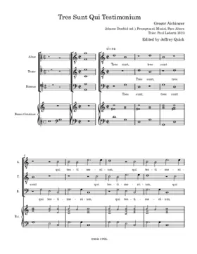 Tres sunt qui testimonium dant