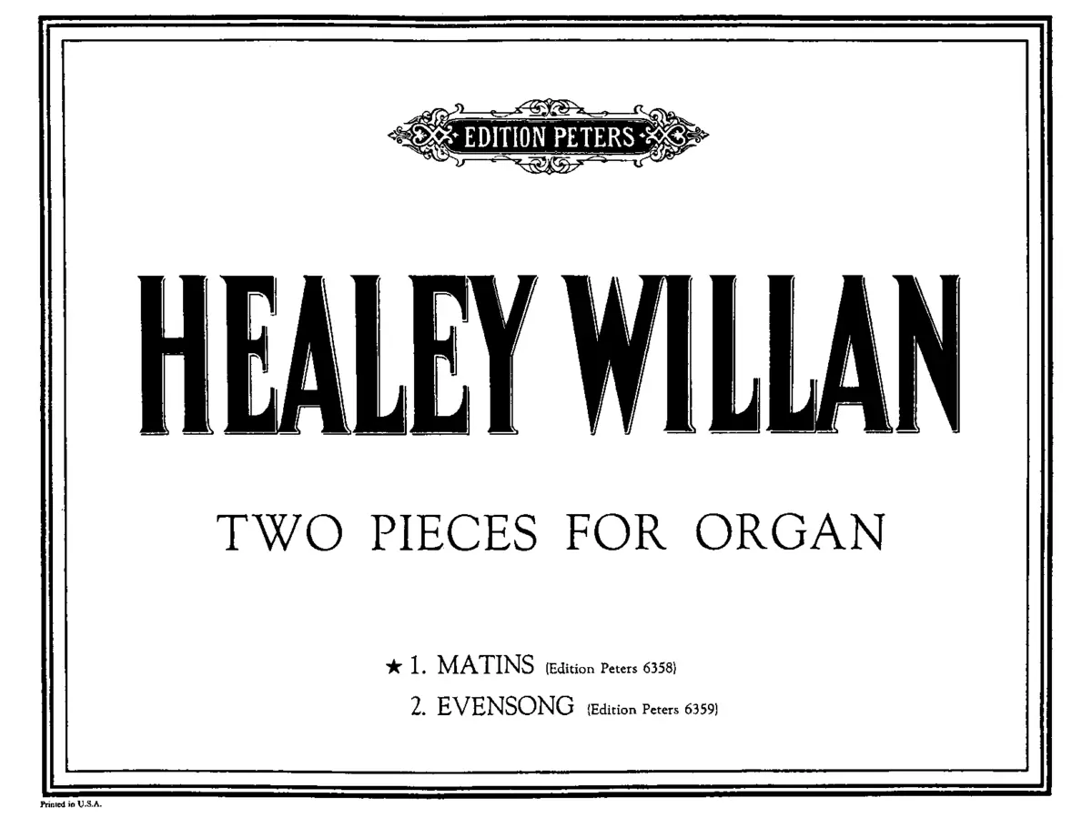 Two Pieces for Organ - Page 1