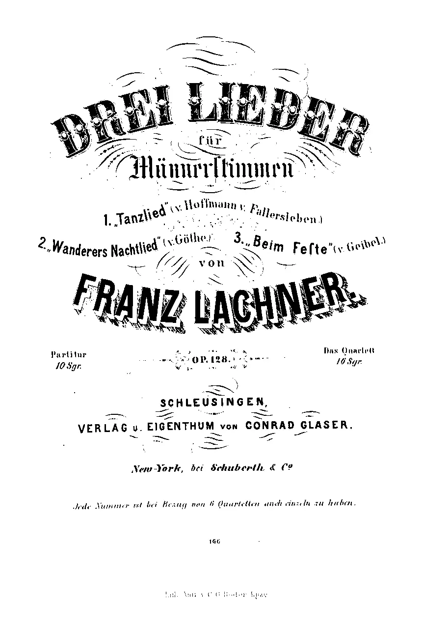 3 Lieder, Op.128 - Page 1
