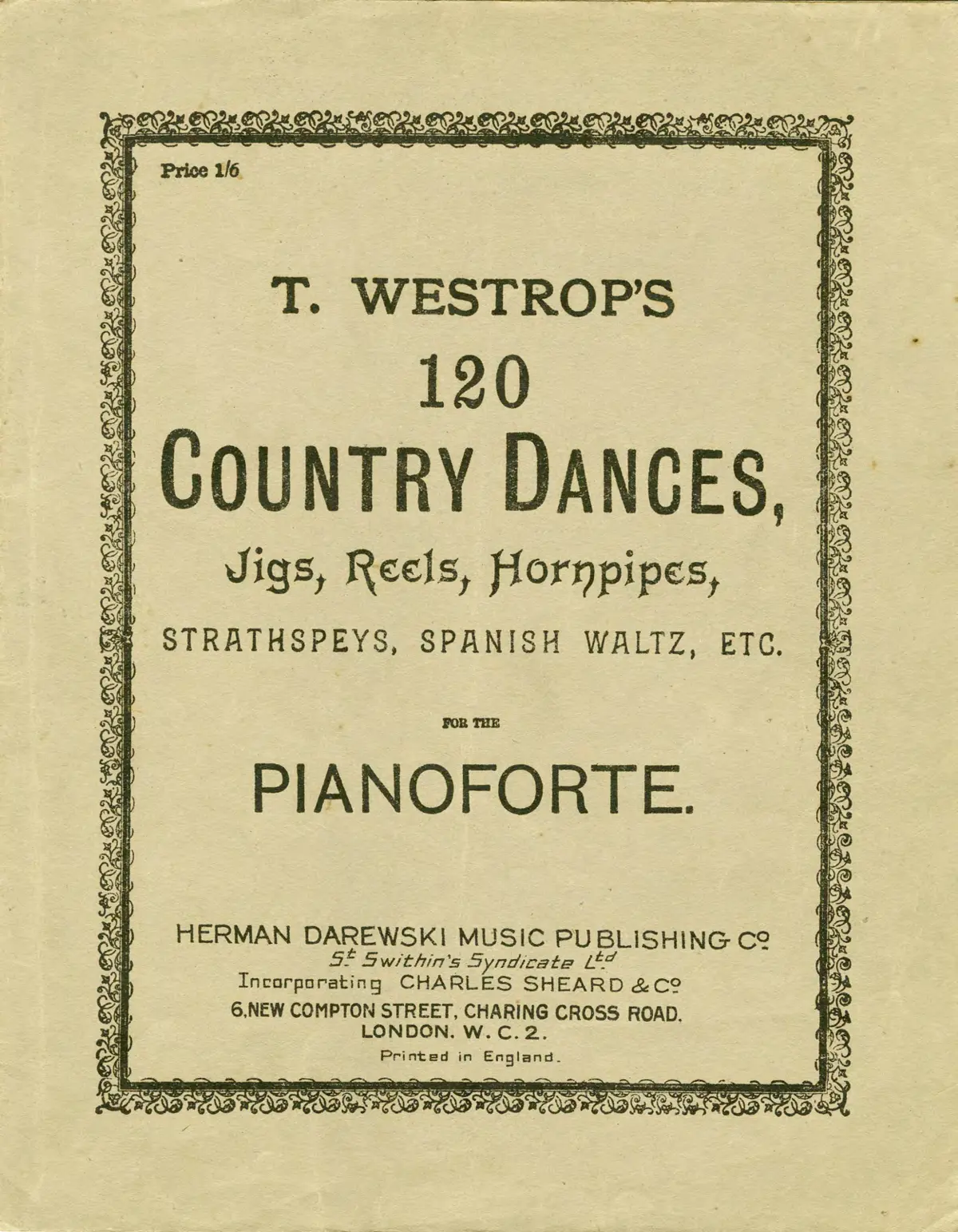 120 Country Dances, Jigs, Reels, Hornpipes, etc. - Page 1