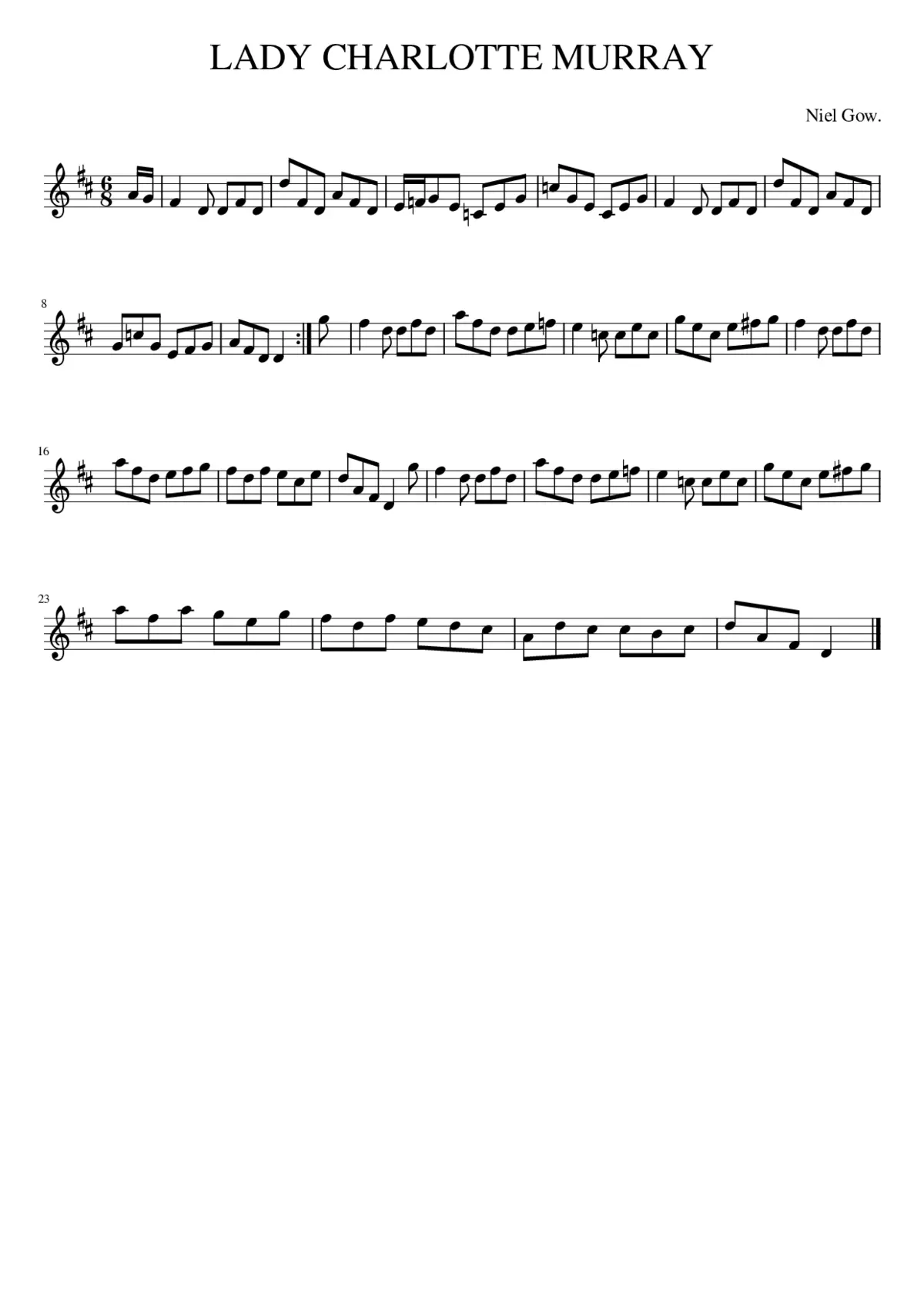 LADY CHARLOTTE MURRAY - Page 1