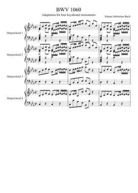 Concerto for 2 Harpsichords in C minor BWV 1060