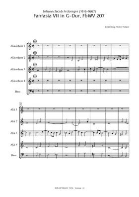Fantasia VII in G-Dur, FbWV 207
