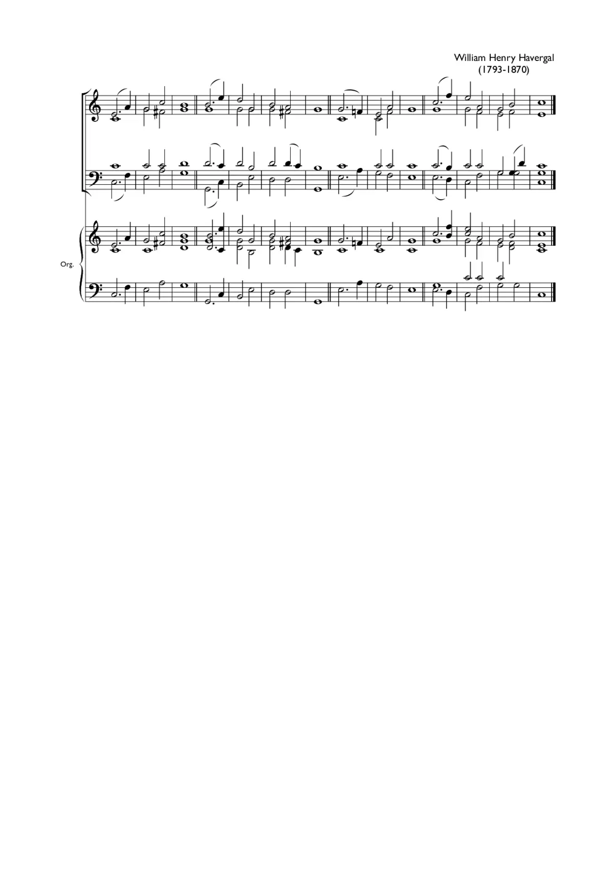 Double chant in C major V - Page 1