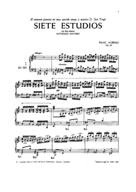7 Estudios en los tonos naturales mayores, Op.65