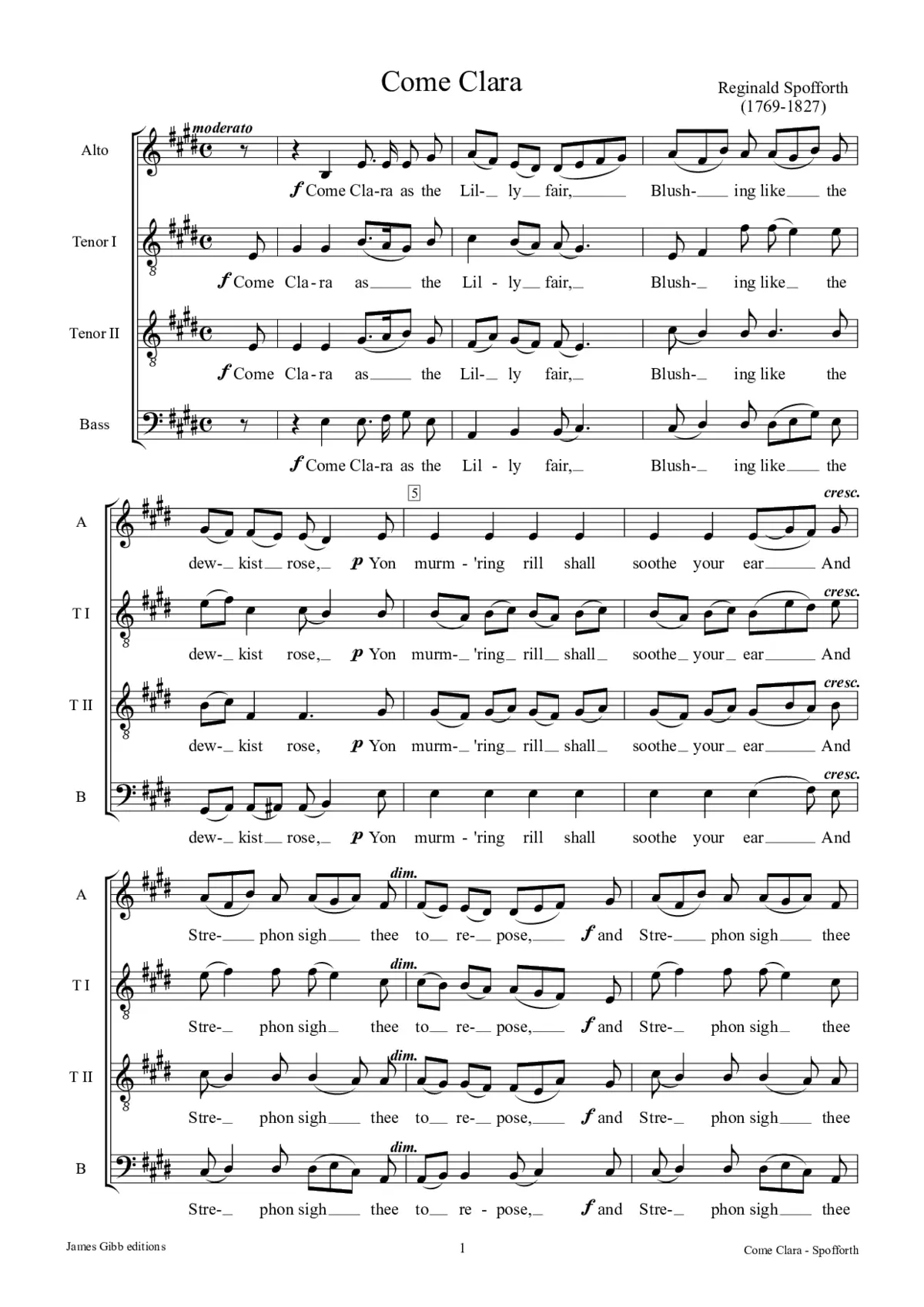 Come Clara - Page 1
