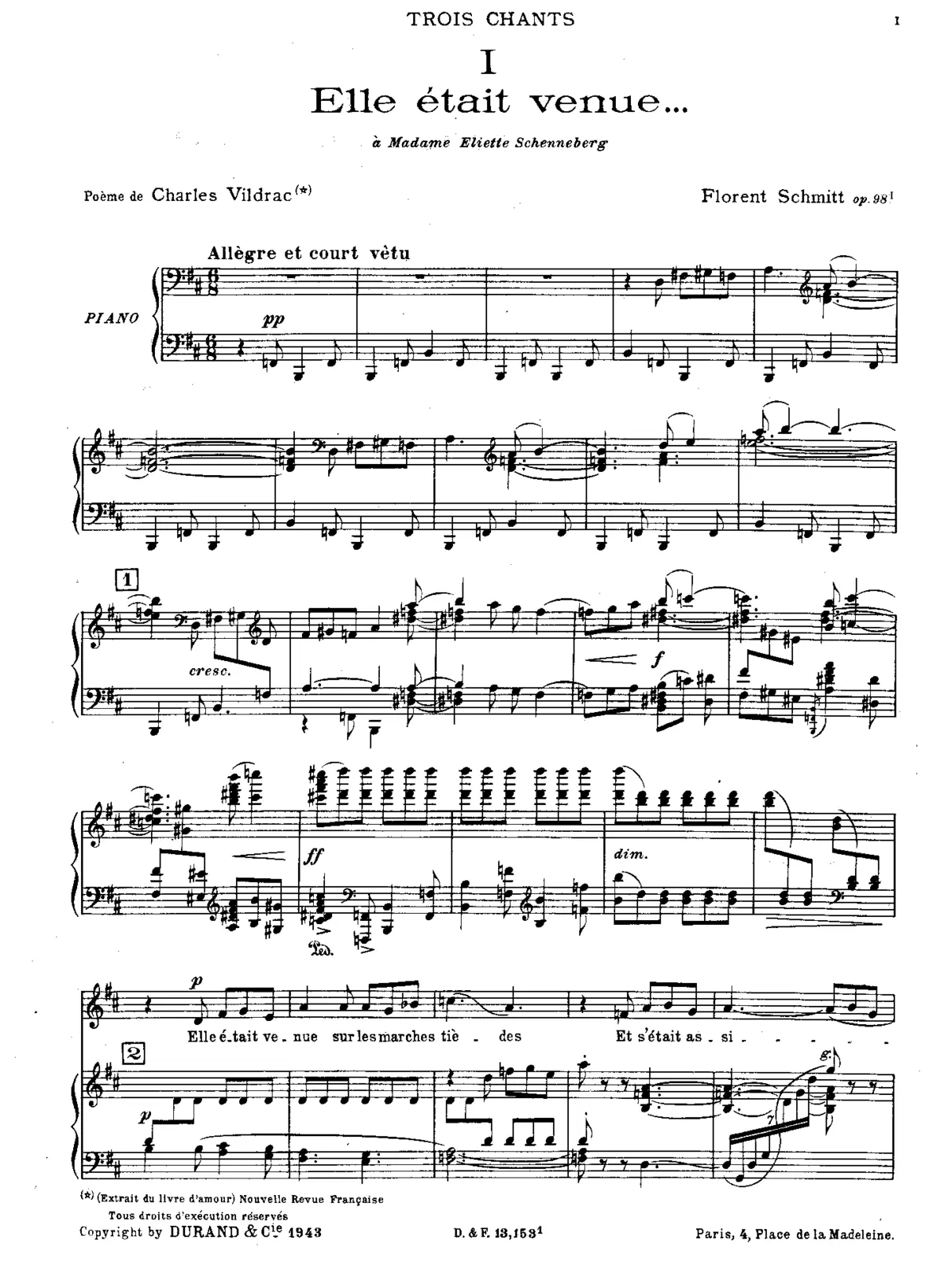 3 Chants - Page 1