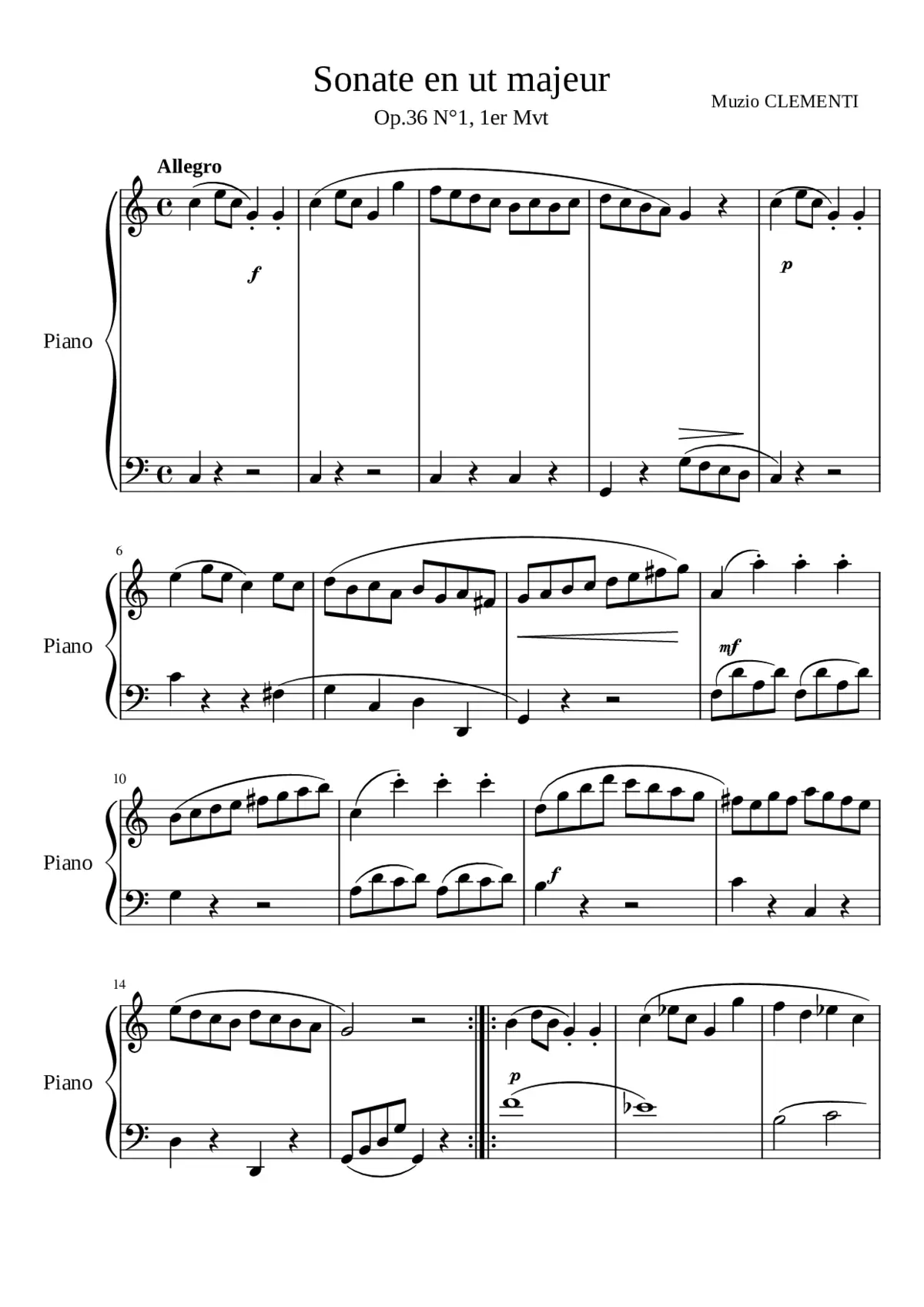6 Sonatas Op. 2 - Page 1