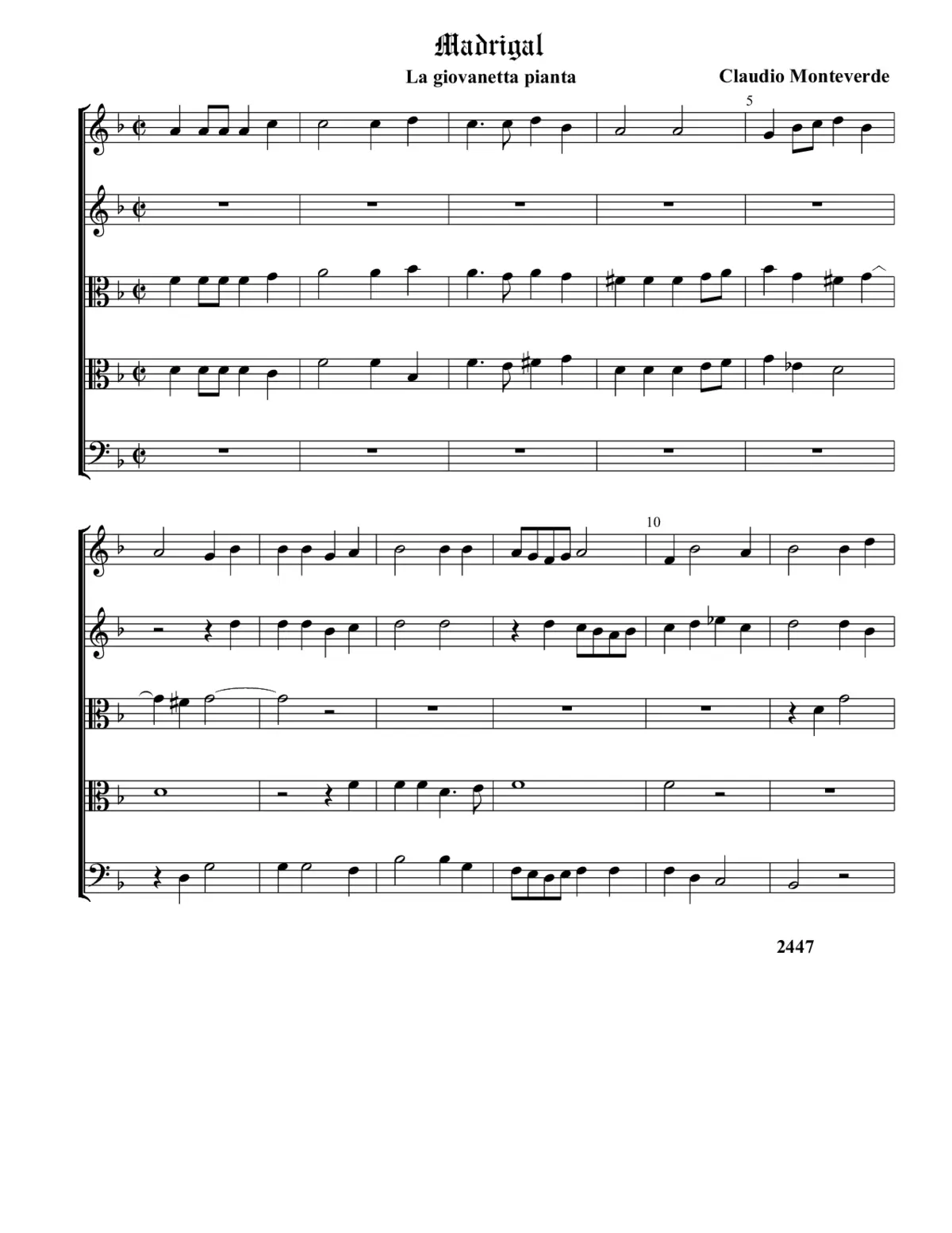La giovinetta pianta - Page 1