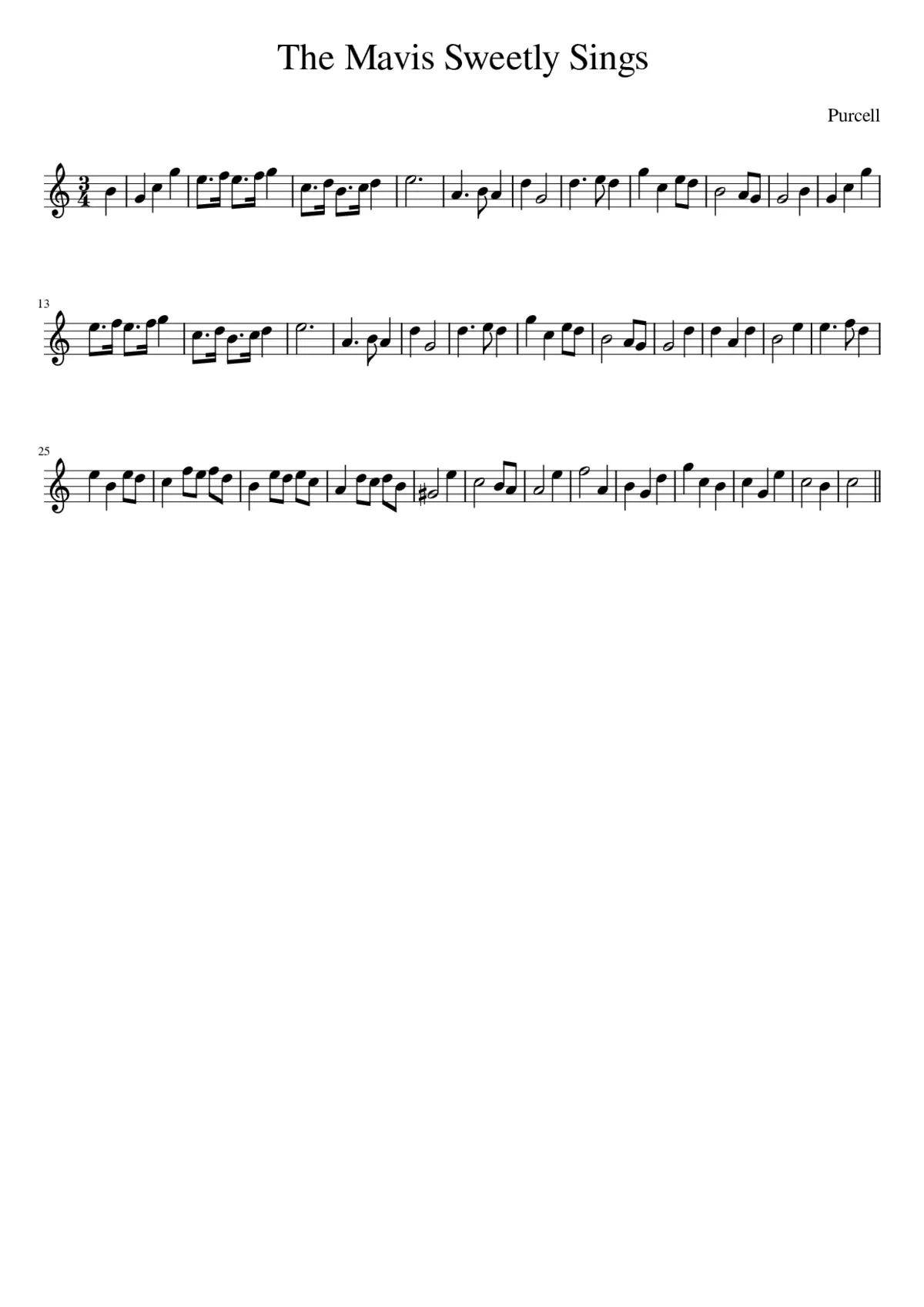 The Mavis Sweetly Sings - Page 1