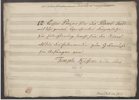 12 Leichte Pieçen für das Piano Forte