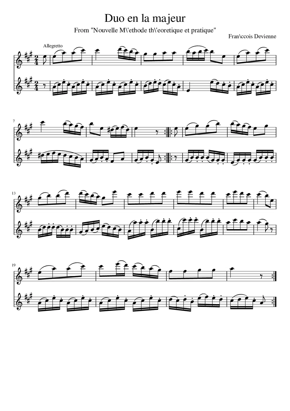 Duo en la majeur - Page 1