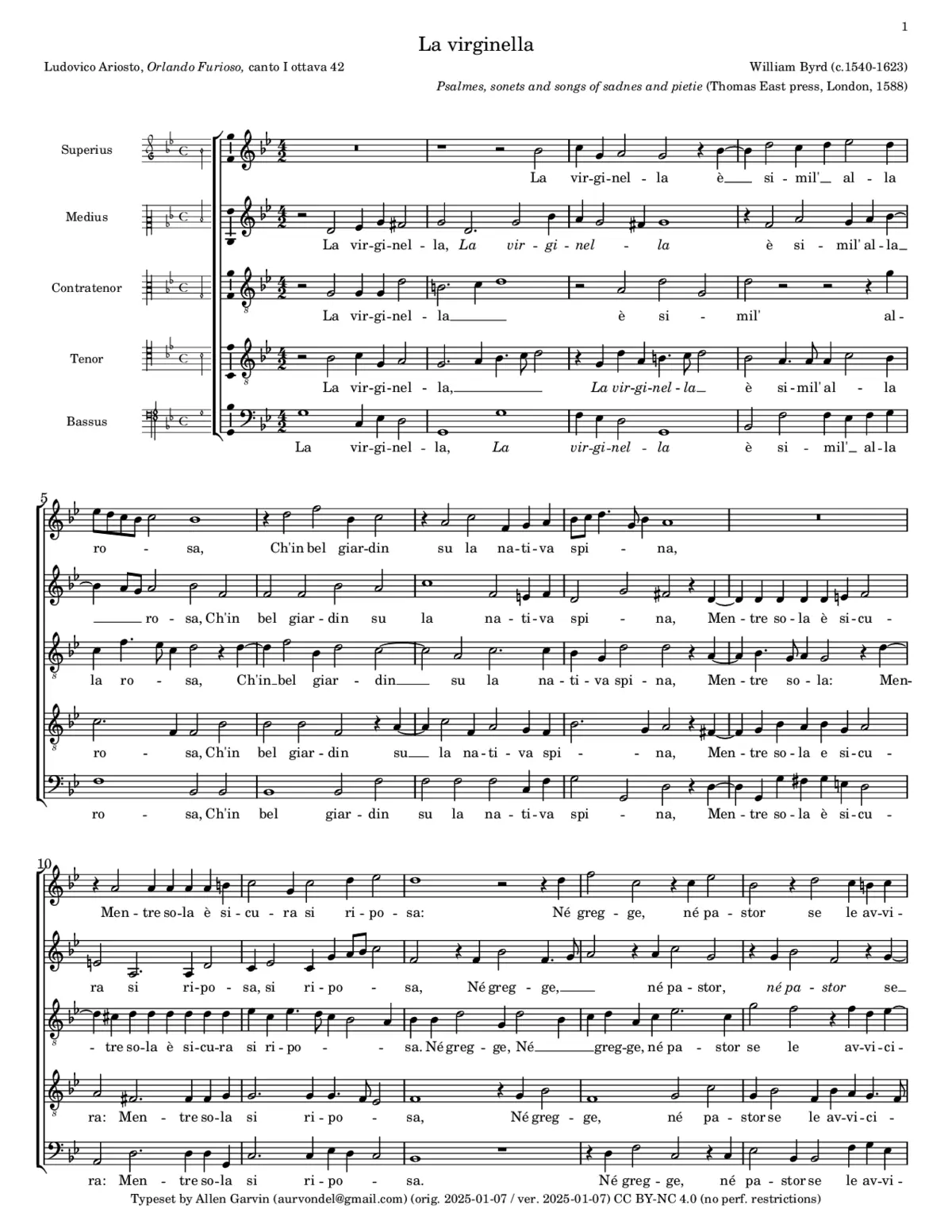 La Virginella - Page 1