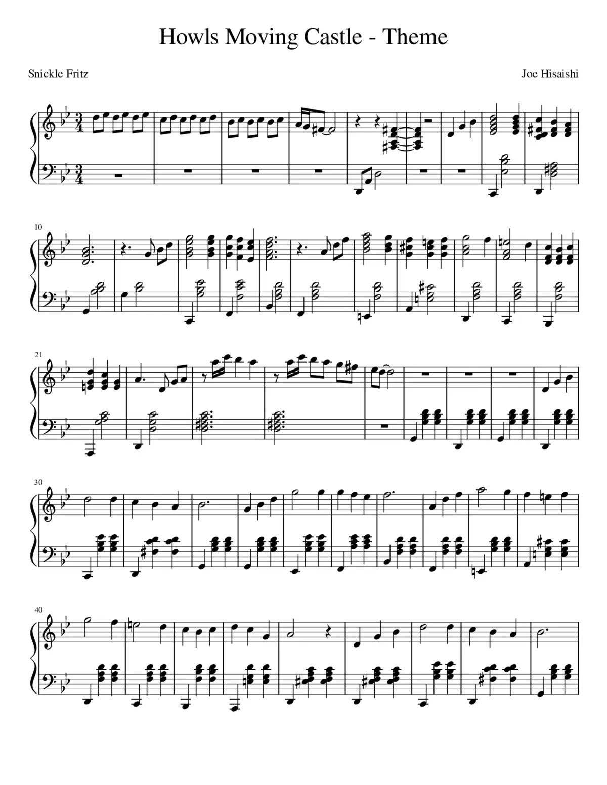 Howl's Moving Castle - Page 1