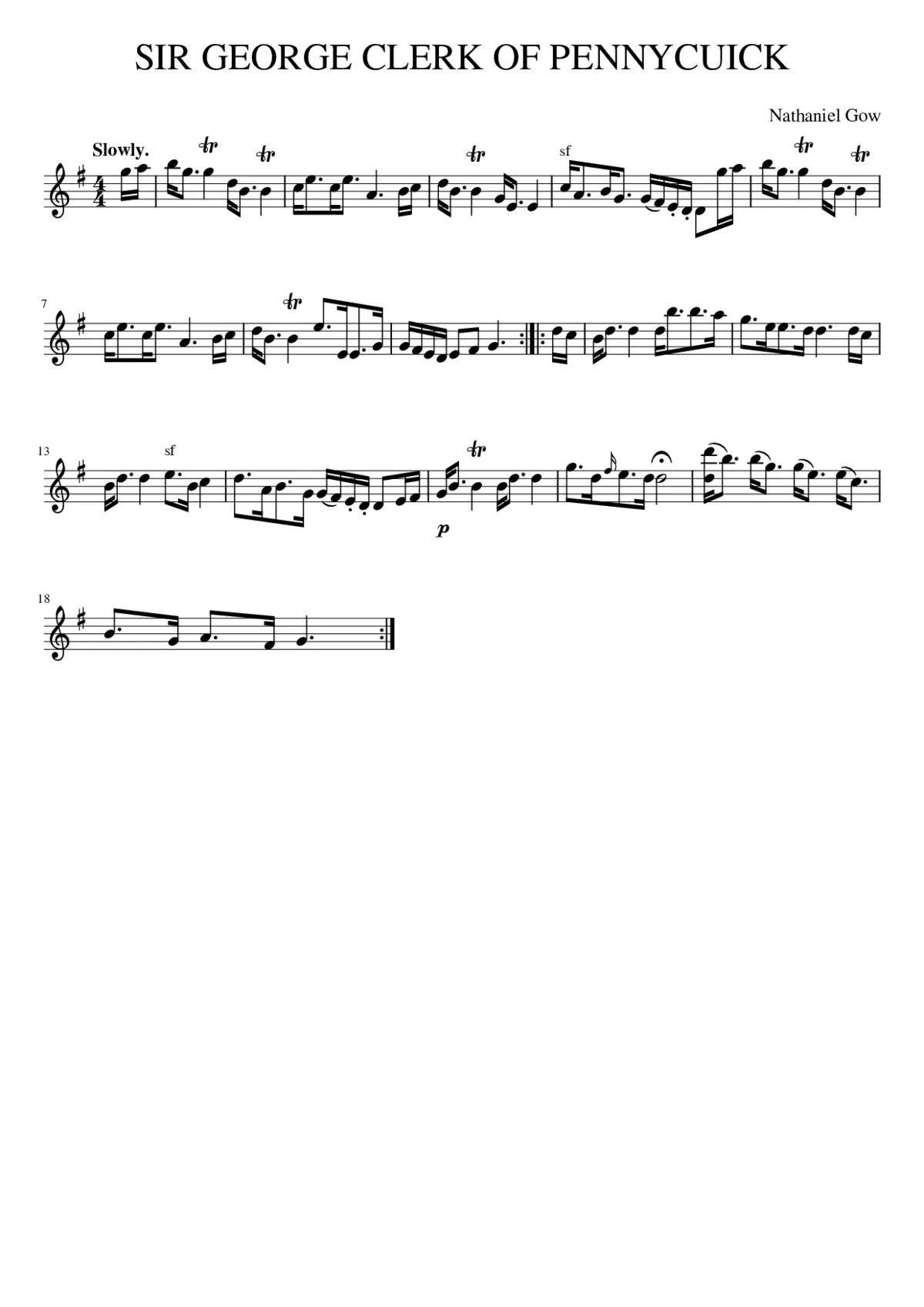 SIR GEORGE CLERK OF PENNYCUICK - Page 1