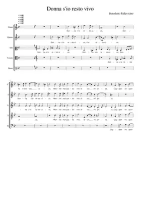 Donna s'io resto vivo