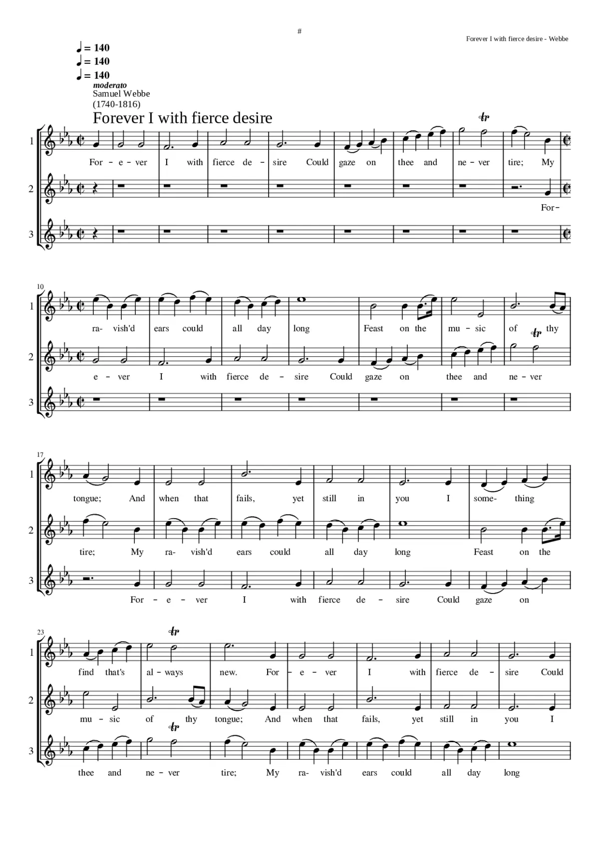 Forever I with fierce desire - Page 1