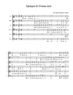 Spargea la Donna mia
