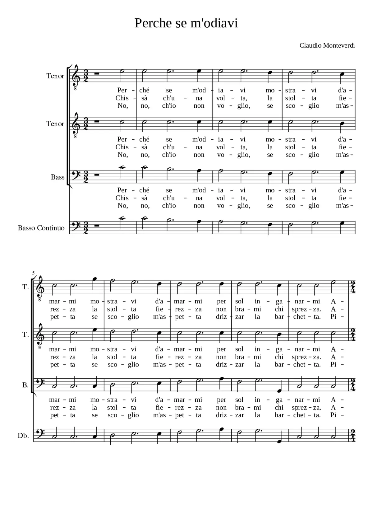 Perché se m'odiavi - Page 1