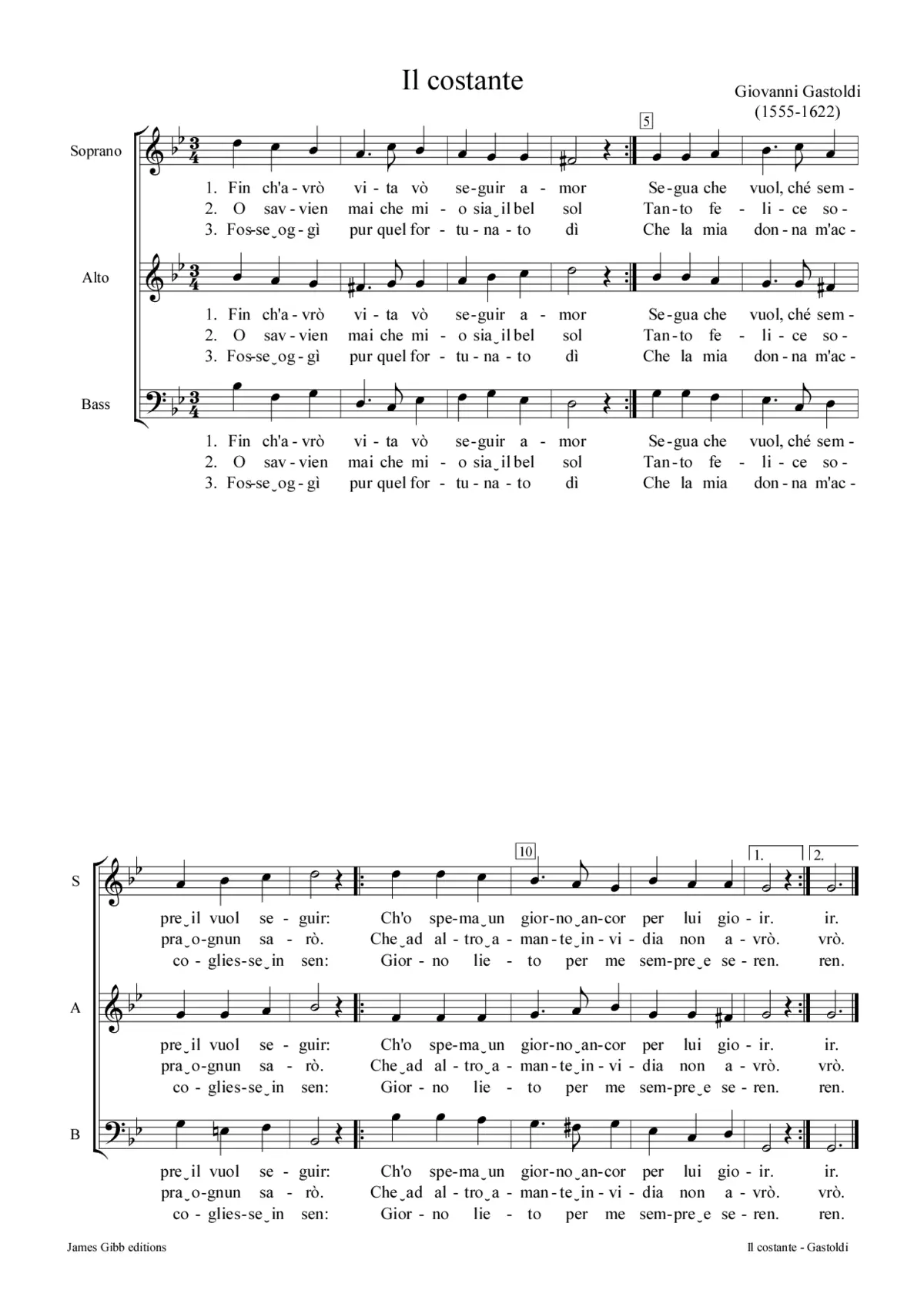 Il Costante (Fin ch'avrò vita vò) - Page 1