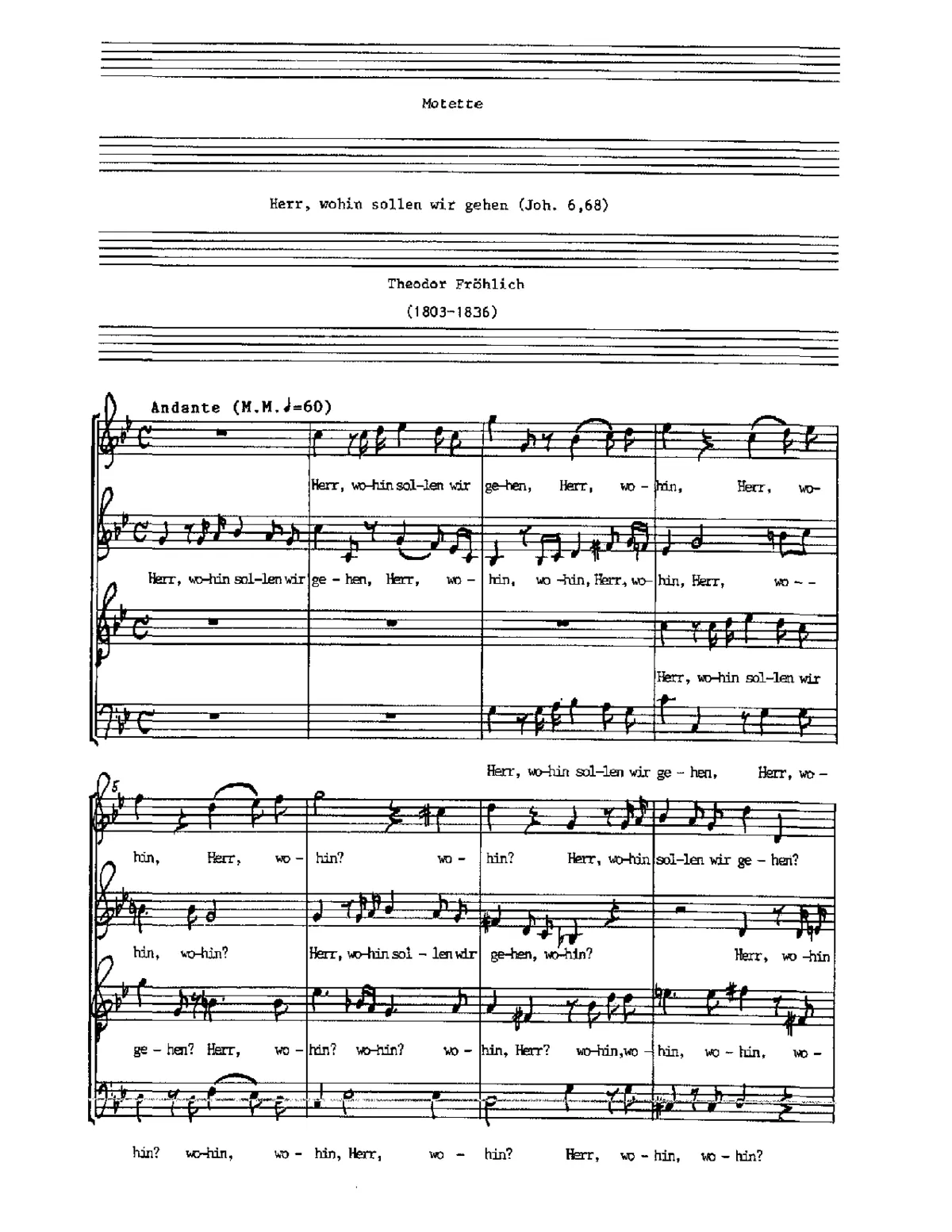 Herr wohin sollen wir gehen - Page 1