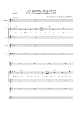Deines Kinds Gebet erhöre, Op. 96, No. 2