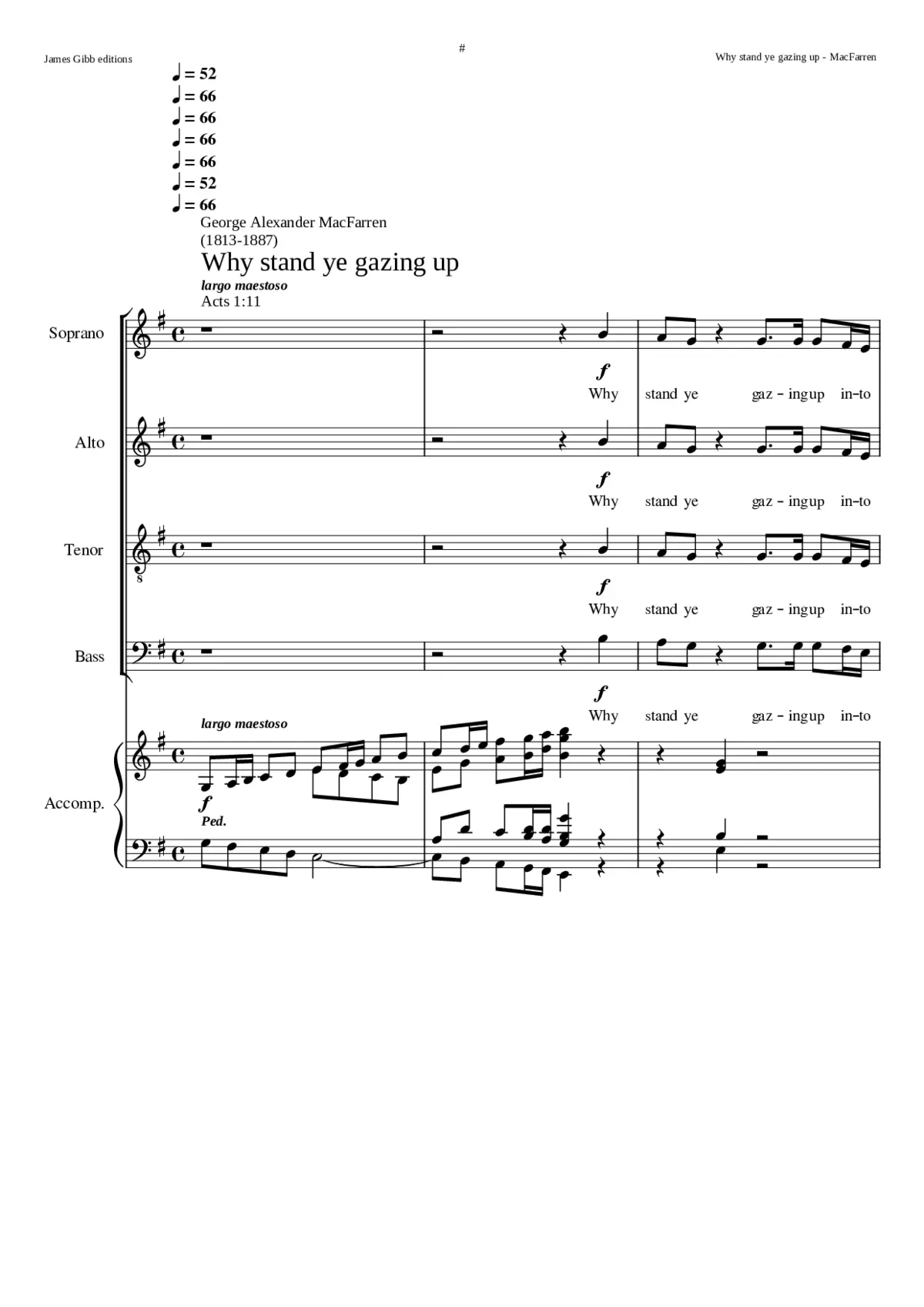 Why stand ye gazing up - Page 1