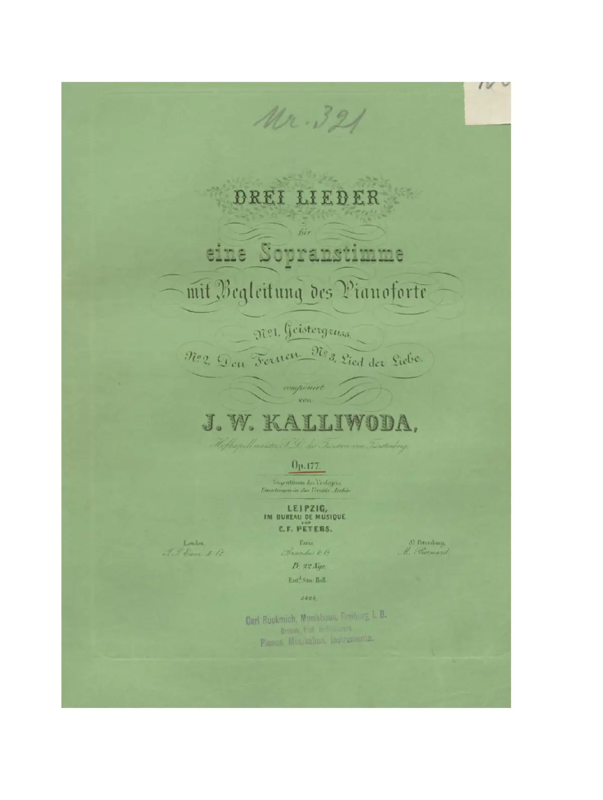 3 Lieder - Page 1