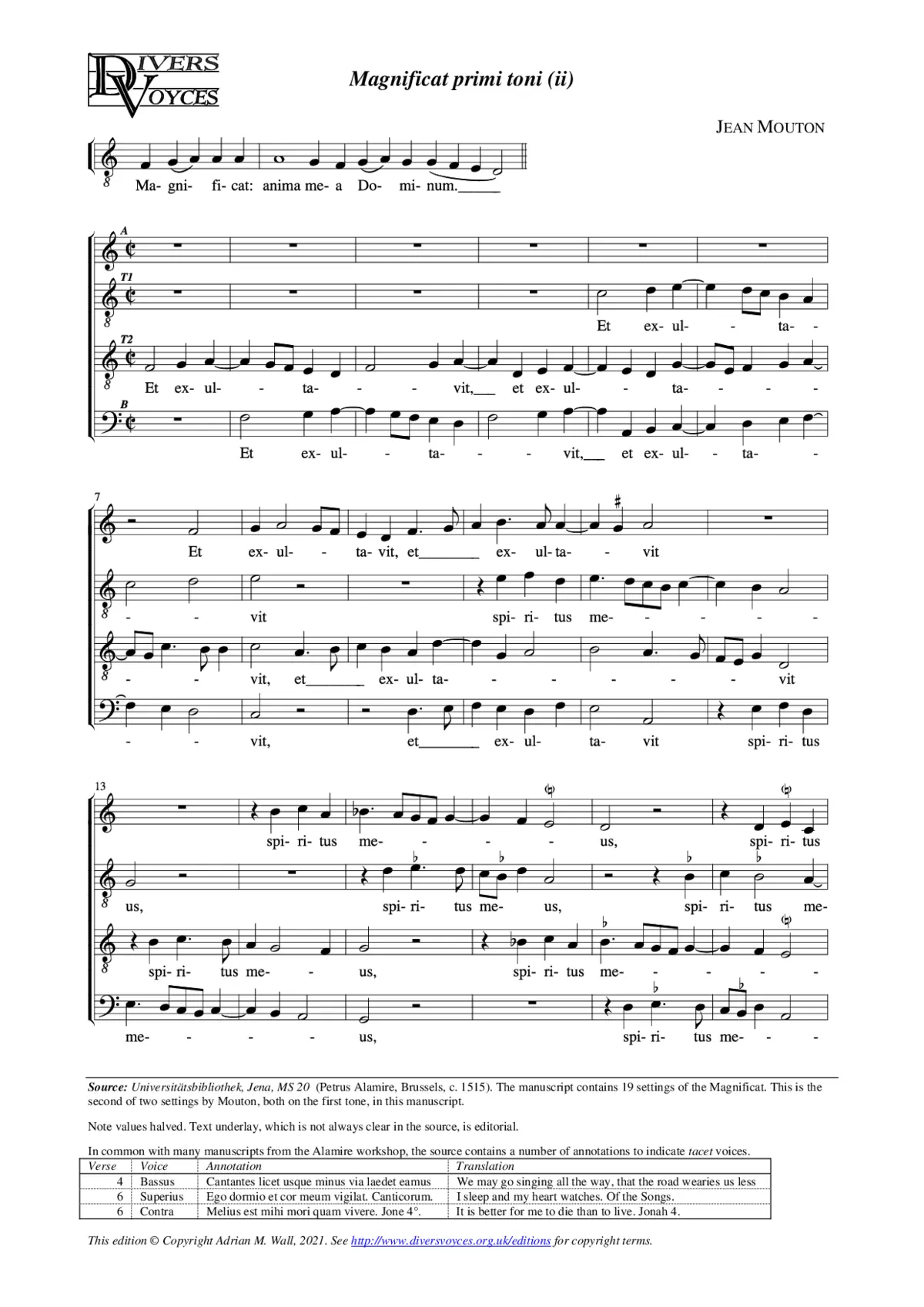 Magnificat primi toni (ii) - Page 1