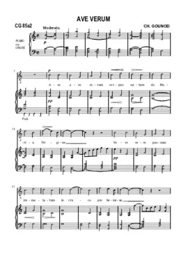 Ave verum, CG 85a2