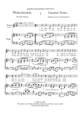 Wiegenlied - Cradle Song