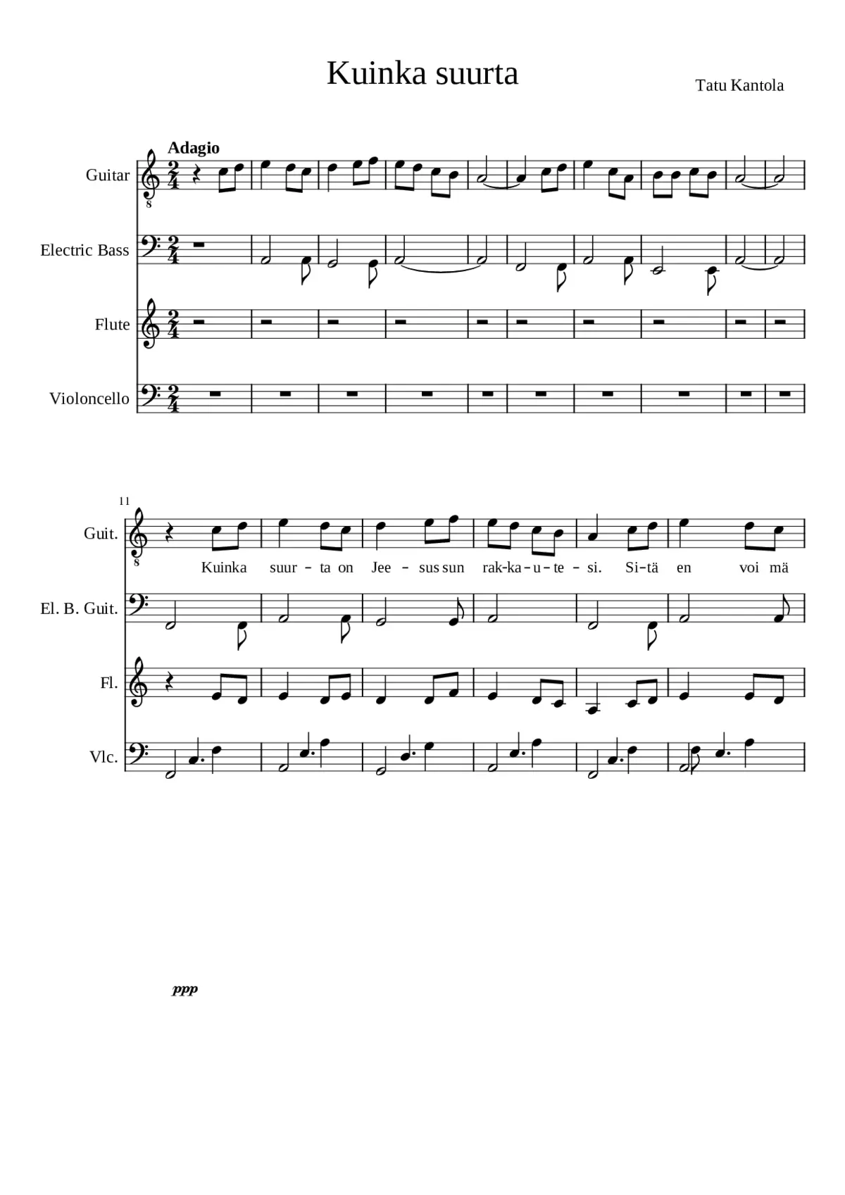 Kuinka suurta - Tatu Kantola - Page 1