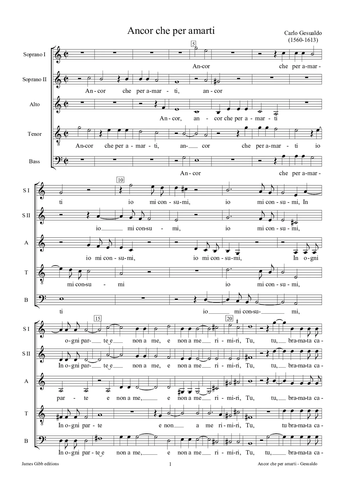 Ancor che per amarti - Page 1
