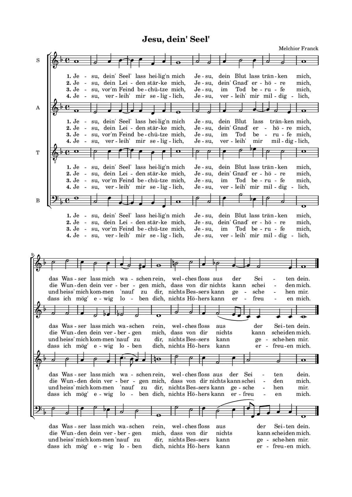 Jesu, dein' Seel' - Page 1