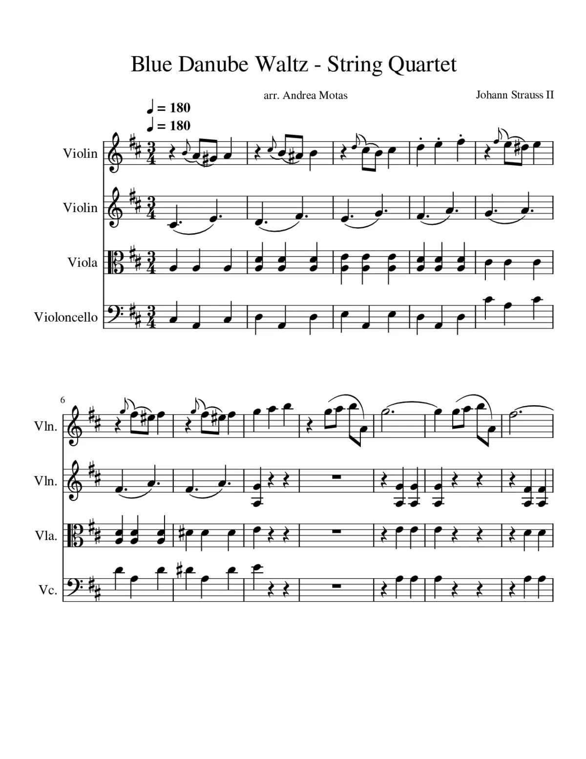 An der schönen blauen Donau Op.314 - Page 1